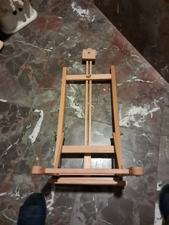 Caballete de viaje madera nuevo