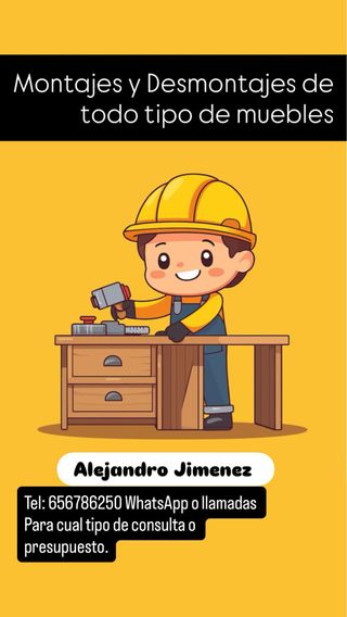 Montajes y Desmontajes de todo tipo muebles.