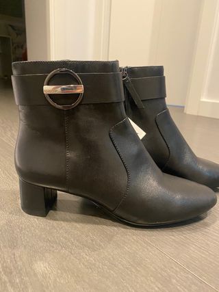 Botines Geox piel Negros Mujer