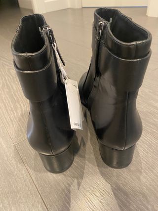 Botines Geox piel Negros Mujer