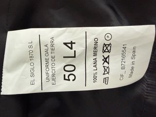 Traje Gran Gala Ejército Español Azul