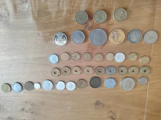 Lote de monedas variadas