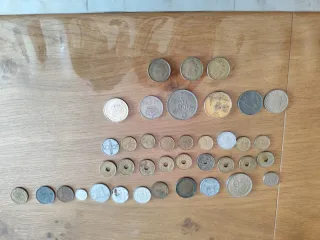 Lote de monedas variadas