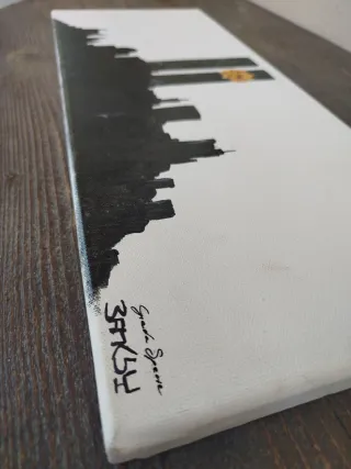 Tela Banksy Torri Gemelle