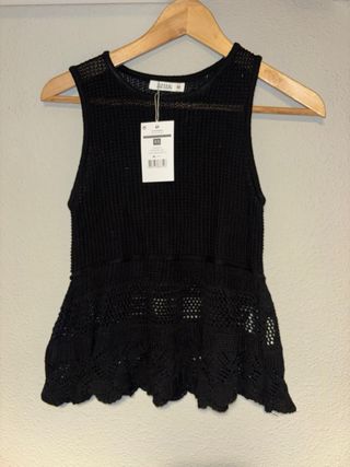 Top calado TIFFOSI negro XS