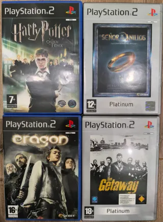 Lote 4 Juegos PS2: Harry Potter, El Señor de los A