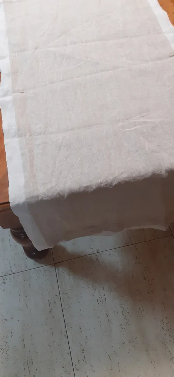 Tovaglia Zara Home in lino grezzo