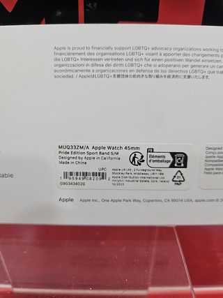 Correa Apple Watch 45 mm / Pride Edition, Nueva.