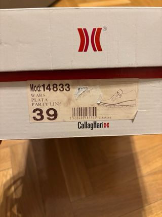 Zapatos Callaghan Beige/Plata Nuevos