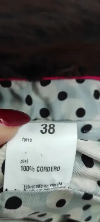 Chaqueta 100% piel Talla M Marrón