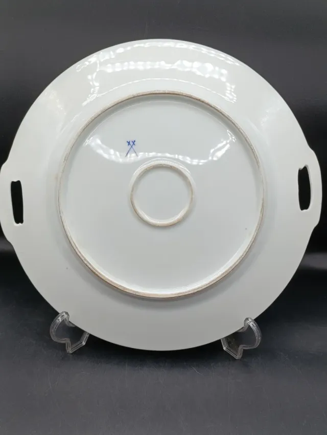 Bandeja tartera porcelana Meissen