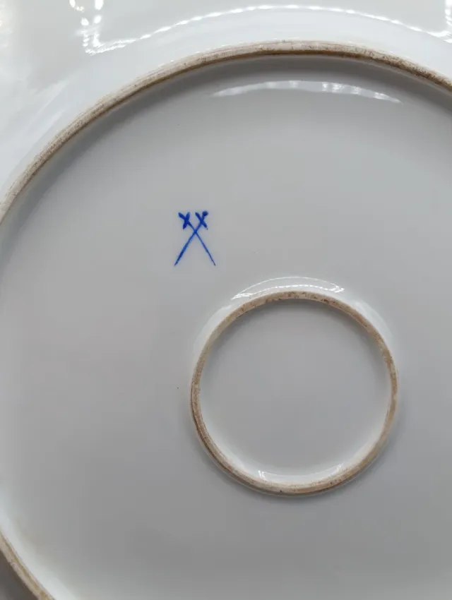 Bandeja tartera porcelana Meissen