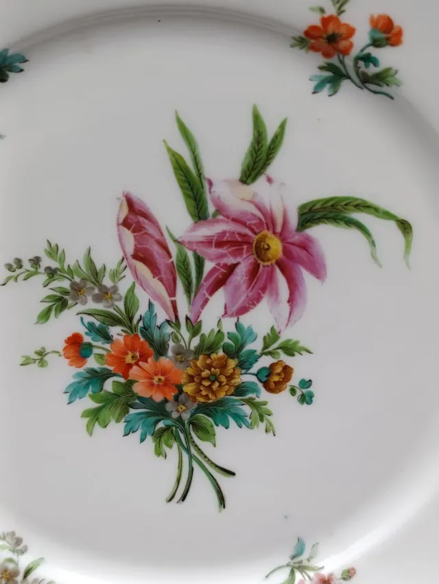 Bandeja tartera porcelana Meissen