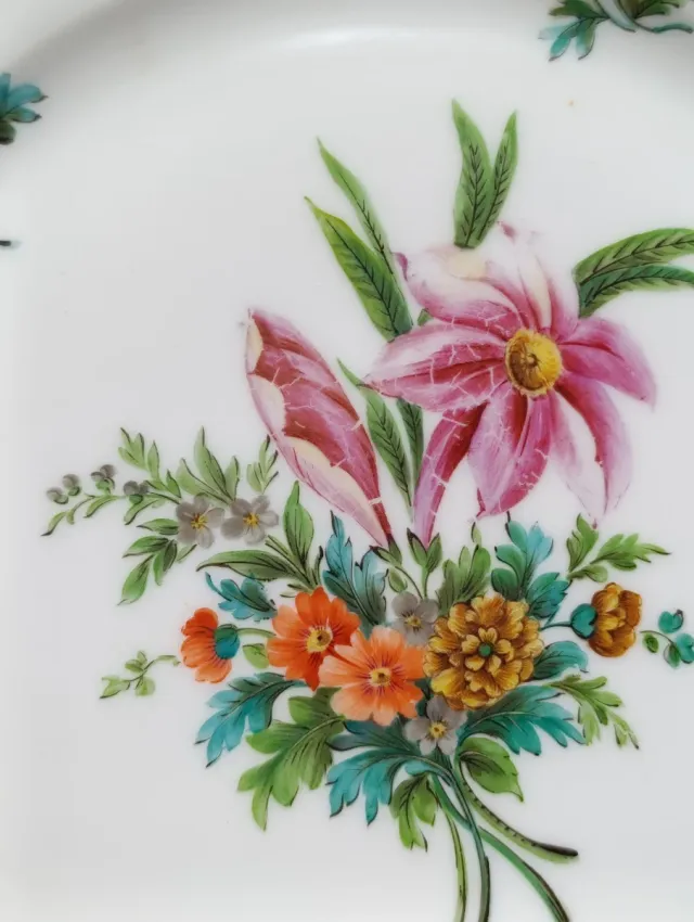 Bandeja tartera porcelana Meissen