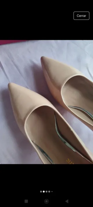 Zapatos charol rosa palo nuevos