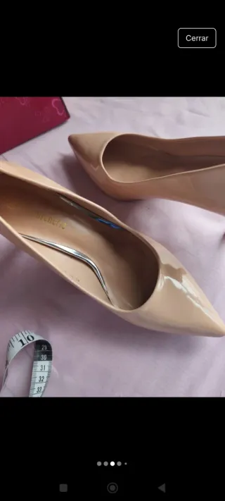 Zapatos charol rosa palo nuevos