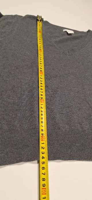 2 Jerséis Pico H&M Azul y Gris