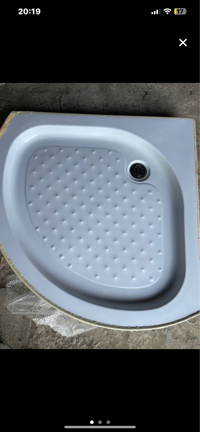 Plato de ducha PVC blanco
