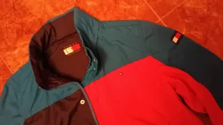 Chaqueta Tommy Hilf6iger Color Block Talla 164cm