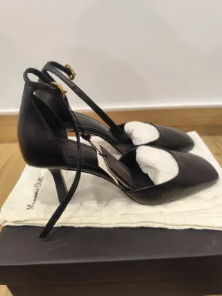 Zapatos Massimo Dutti Talla 41 con puntera cuadrad