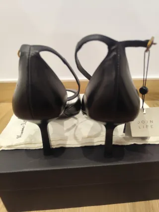 Zapatos Massimo Dutti Talla 41 con puntera cuadrad