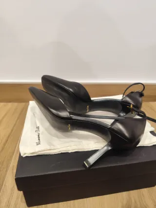 Zapatos Massimo Dutti Talla 41 con puntera cuadrad