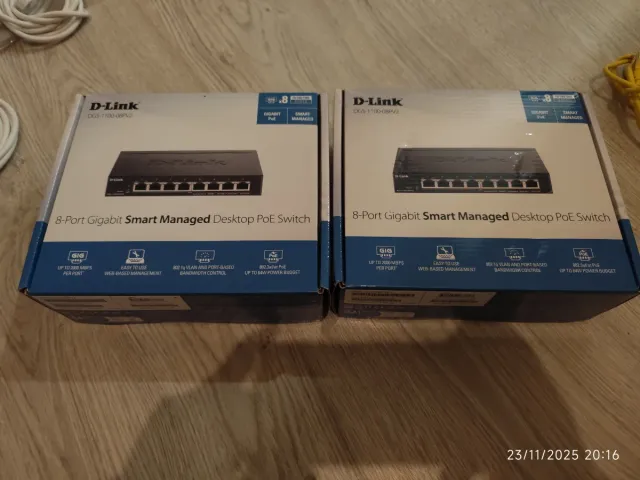 2 Switch D-Link DGS-1100-08PV2 8 bocas