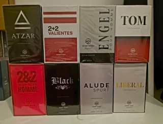 Lote 8 perfumes hombre Sunset World