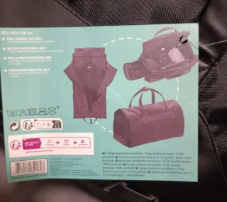 Mochila de viaje negra