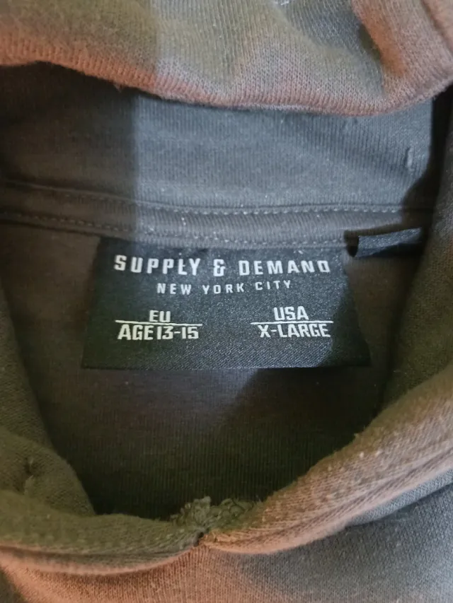 Sudadera Supply & Demand Gris Talla 13/15 Años.