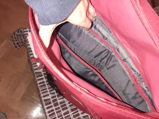 Mochila Thule Negra y Roja