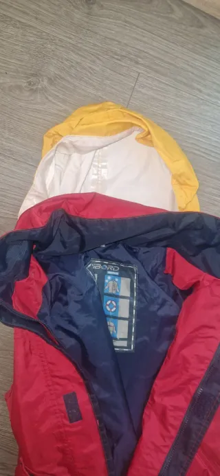 Chaqueta náutica roja TRIBORD Talla 10 años