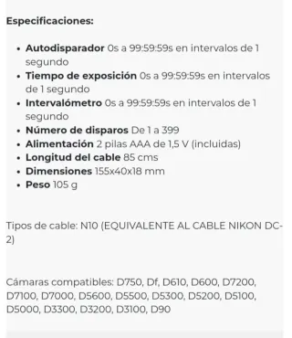 Disparador Phottix TR-90 Temporizador Digital