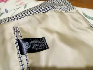 Americana Roy Robson cuadros beige y negro