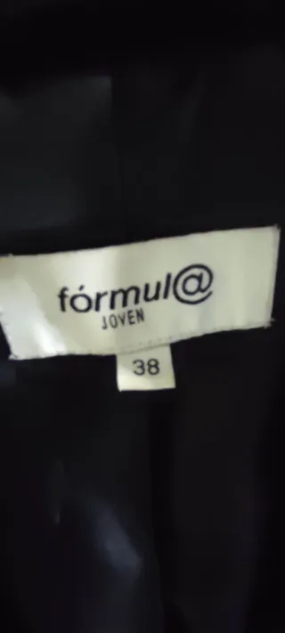 Americana fina negra Talla 38