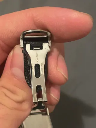 Reloj Cartier Pequeño Negro/Plata