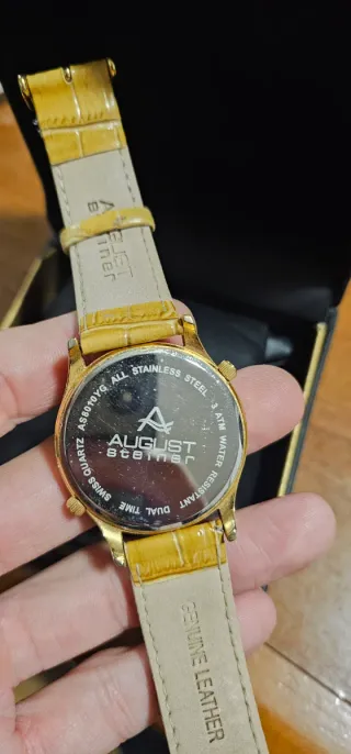 Reloj August Steiner Dorado y Marrón