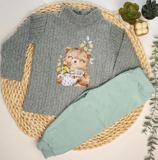 Lote Ropa Niña: 2 Conjuntos Ositos