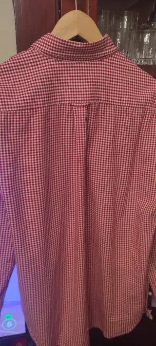 Camisa CORTEFIEL cuadros rojos Talla L