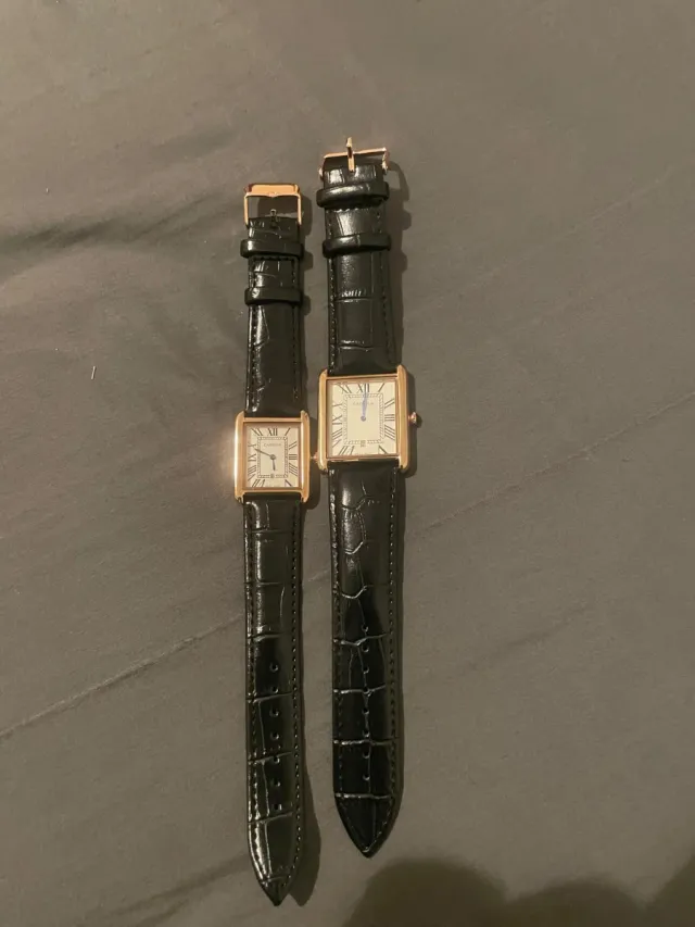 Lote 2 Relojes Cartier Hombre y Mujer