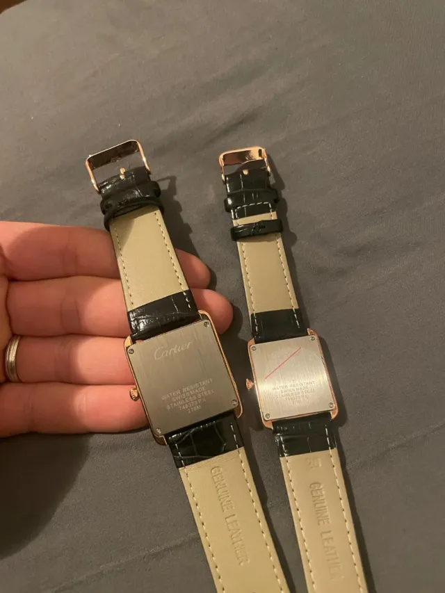 Lote 2 Relojes Cartier Hombre y Mujer