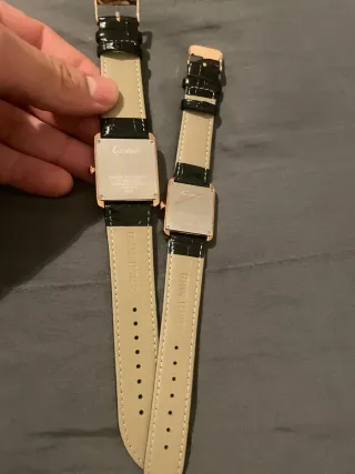 Lote 2 Relojes Cartier Hombre y Mujer