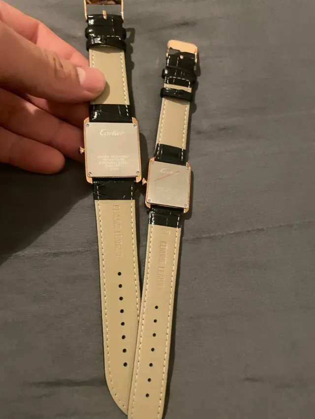 Lote 2 Relojes Cartier Hombre y Mujer