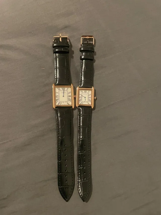 Lote 2 Relojes Cartier Hombre y Mujer