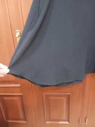 Vestido negro manga larga