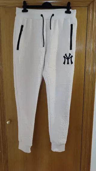 Pantalón Chándal Blanco NY