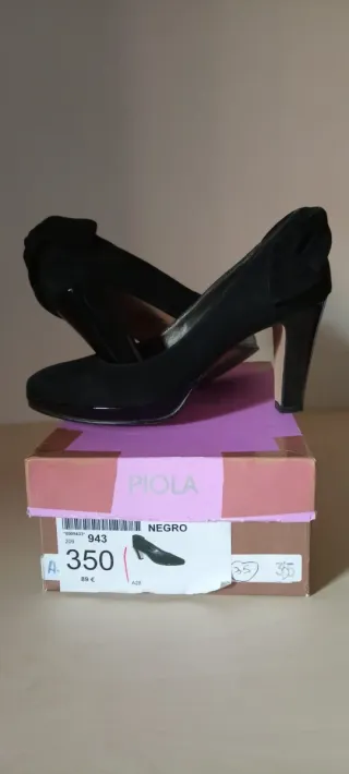 Zapatos Piola Talla 35-36 Negros