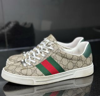 Zapatillas Gucci Beige y Verde