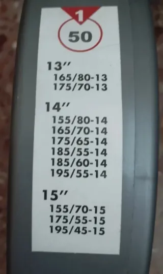 Cadenas nieve + triangulo + antena