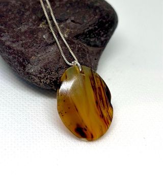 Colgante Ágata Montana con plata 925